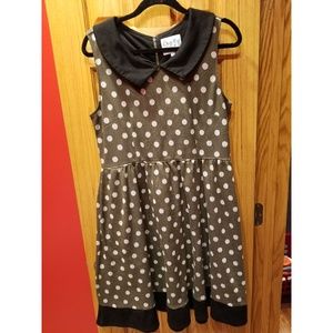 GUC Modcloth/Bea & Dot polka dot Peter Pan collar